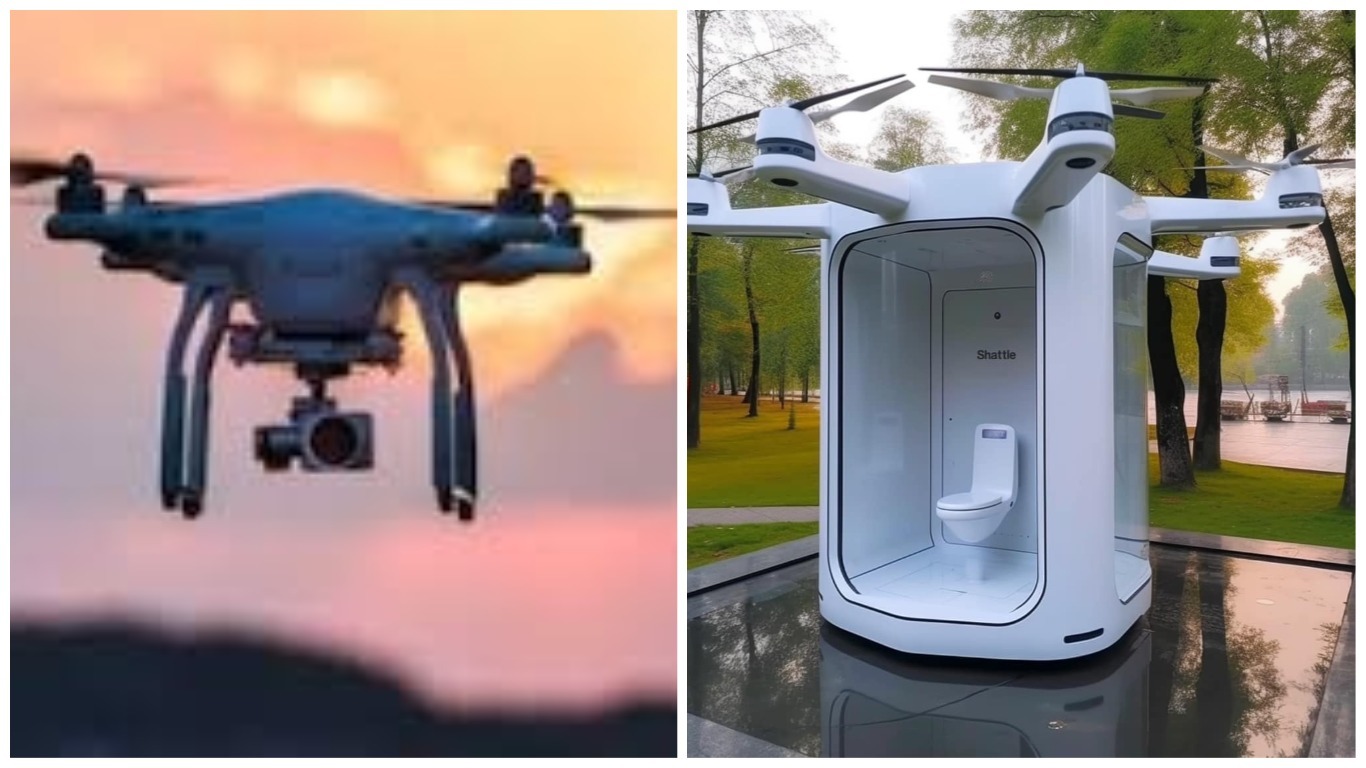 AIGenerated Images Viral as DroneOperated Mobile Toilets in China