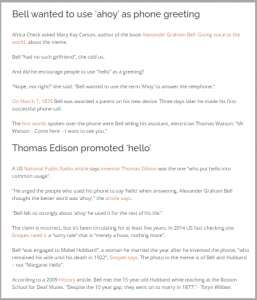The Origins of “Hello” was NOT linked to Graham Bell`s Girl Friend ...